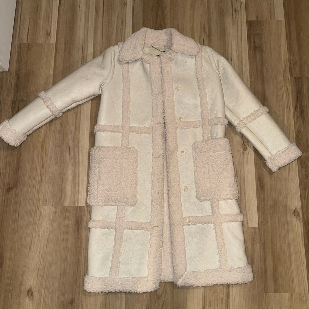 Maniere De Voir Cream Teddy Jacket